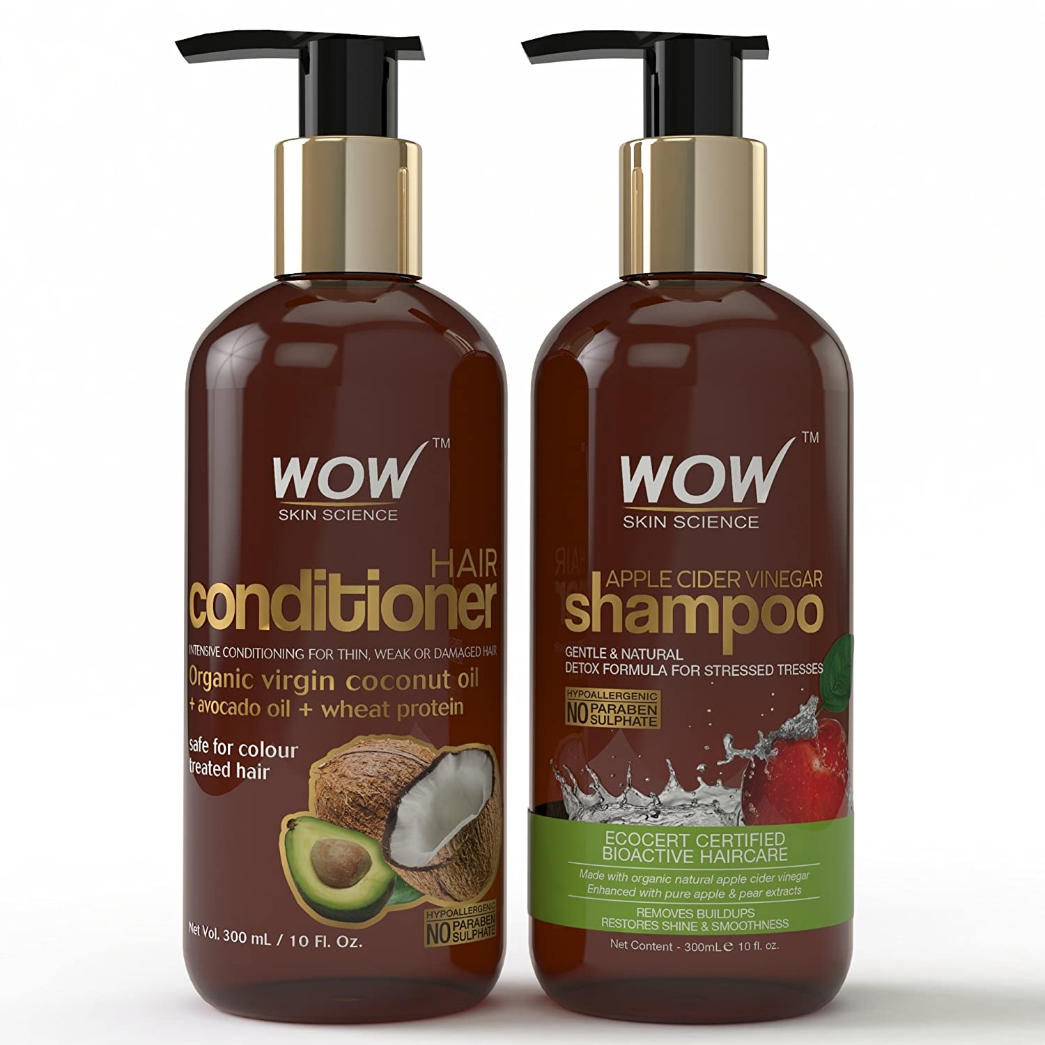 WOW Apple Cider Vinegar Shampoo & Coconut Conditioner, 1000ml –  MinerwaShopping