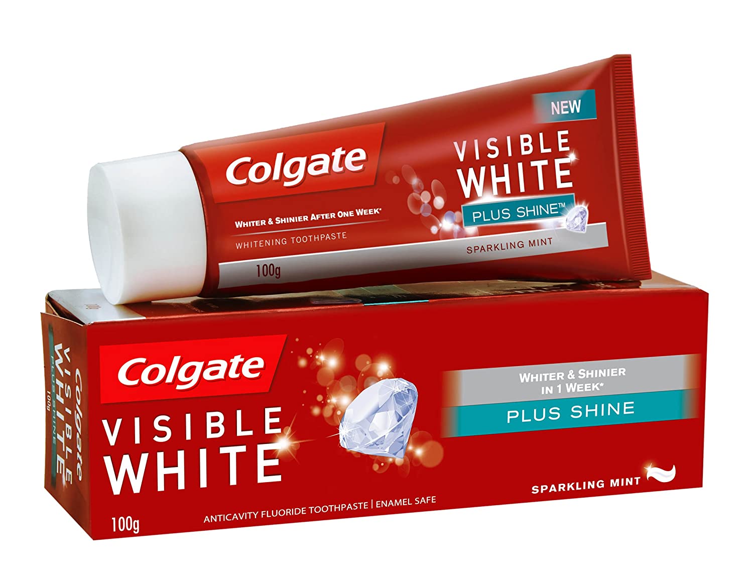 closeup visible white toothpaste