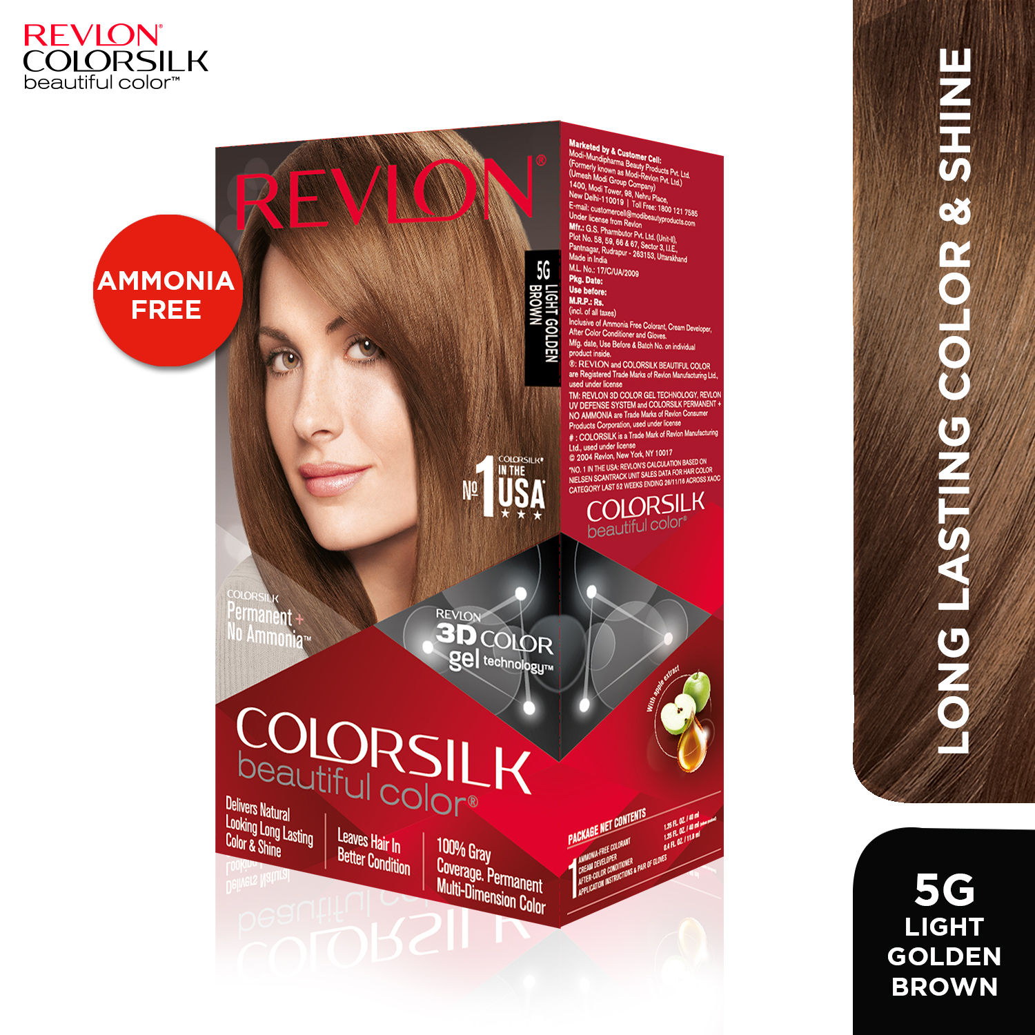 Revlon Colorsilk 5G (Light Golden Brown) Hair Color – MinerwaShopping