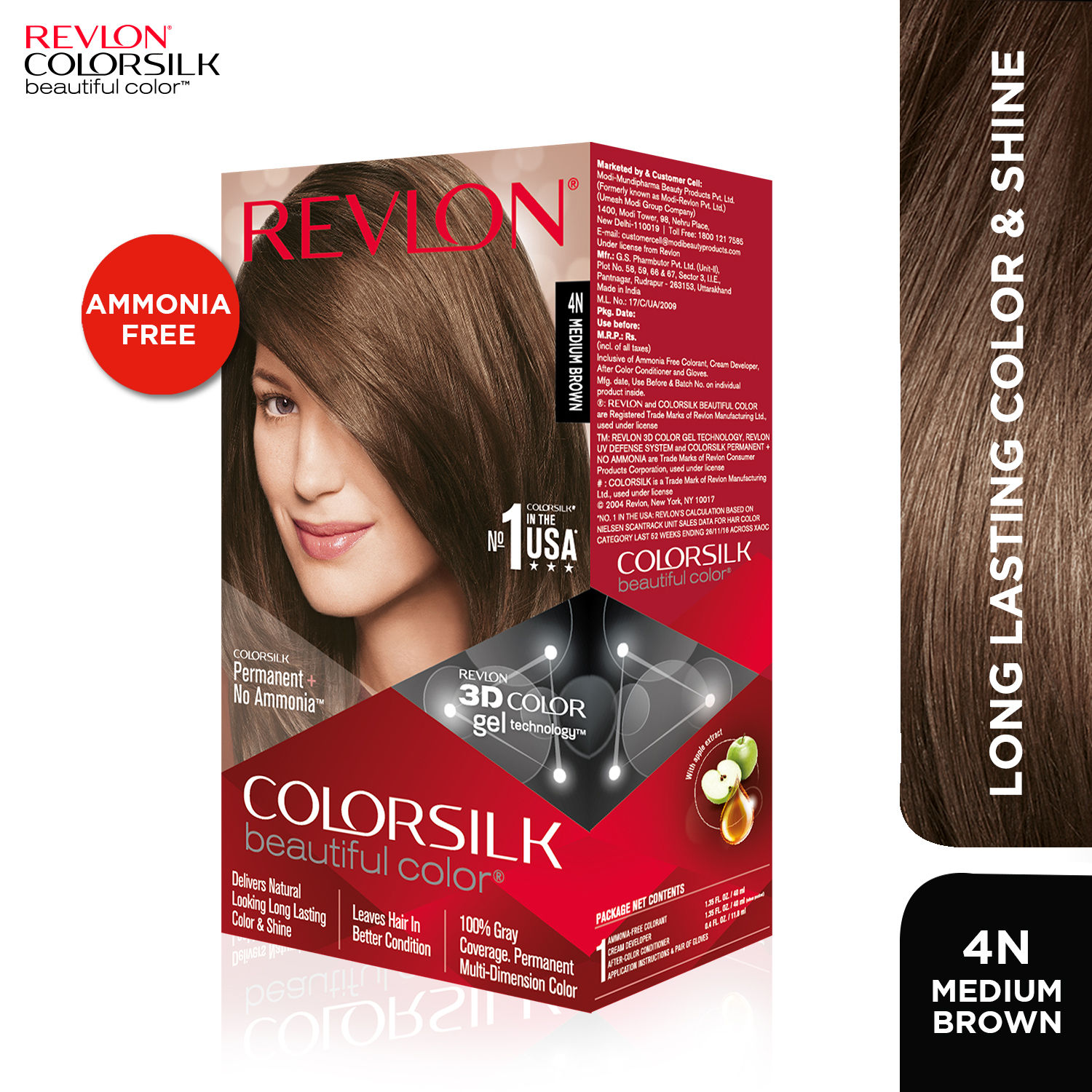 Revlon Colorsilk 4N (Medium Brown) Hair Color – MinerwaShopping
